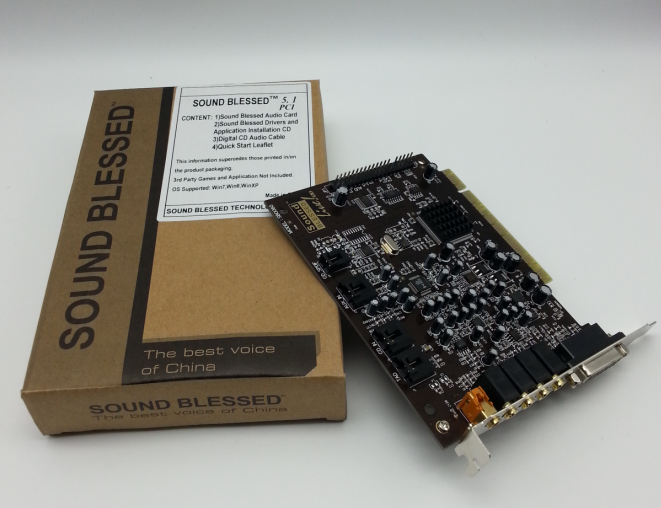 圣音sb0060 原版卡 5.1声卡 黄盒 pci接口